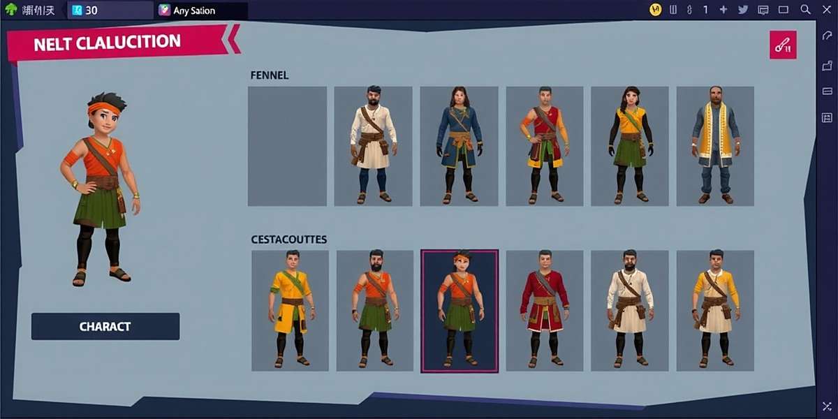Fennel Adventure Master - Character Customization Fennel Adventure Master character customization screen showing various traditional Indian outfits