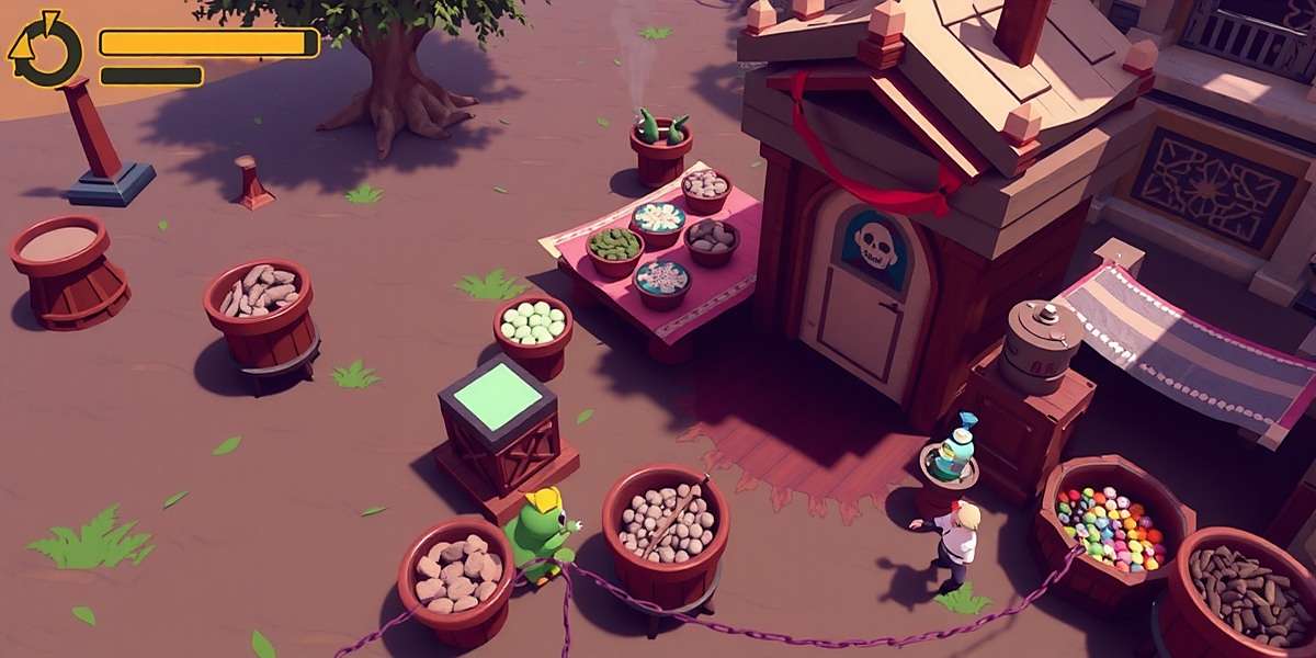 Fennel Adventure Master - Village Exploration Gameplay Fennel Adventure Master gameplay showing character navigating through an Indian village marketplace