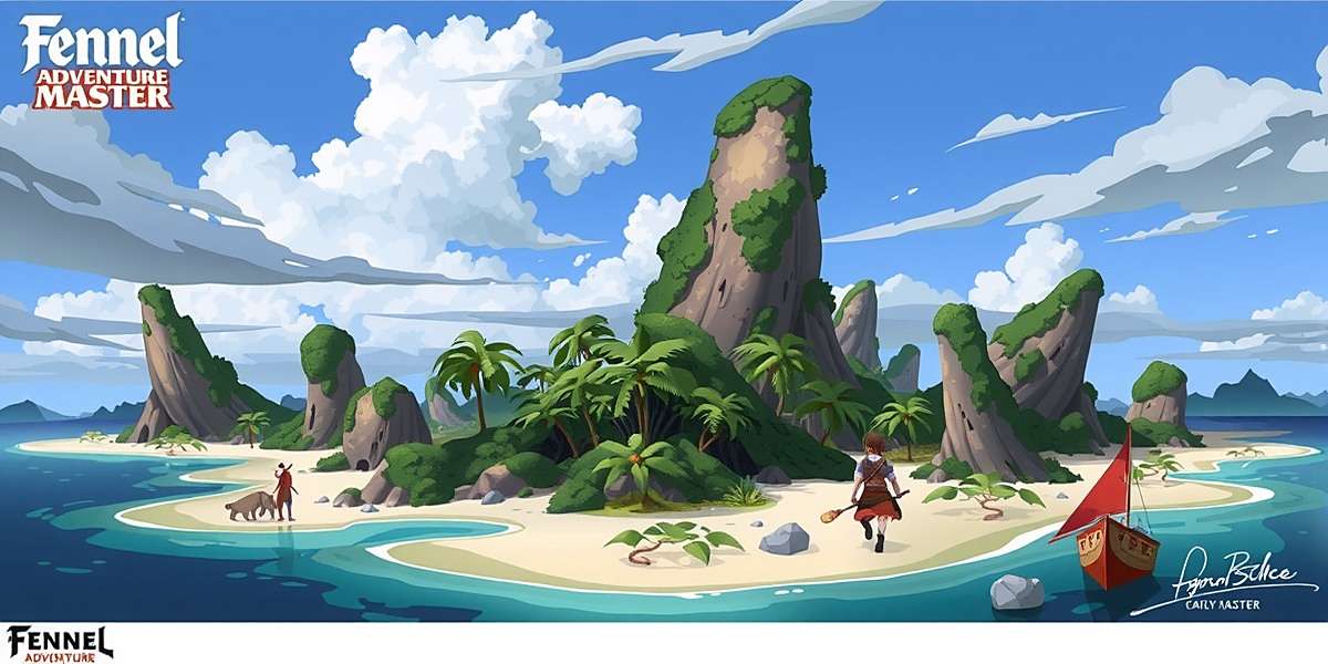 Concept art for upcoming Andaman Islands region in Fennel Adventure Master